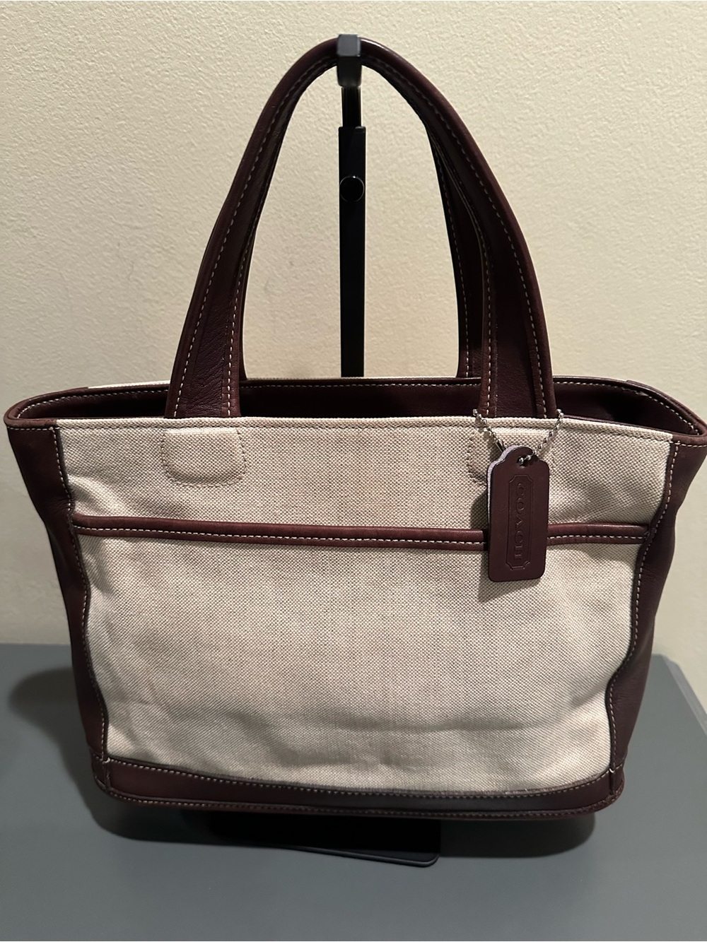 Vintage Coach Bleeker Tote in Mahogany Leather style 6122 (1999)
